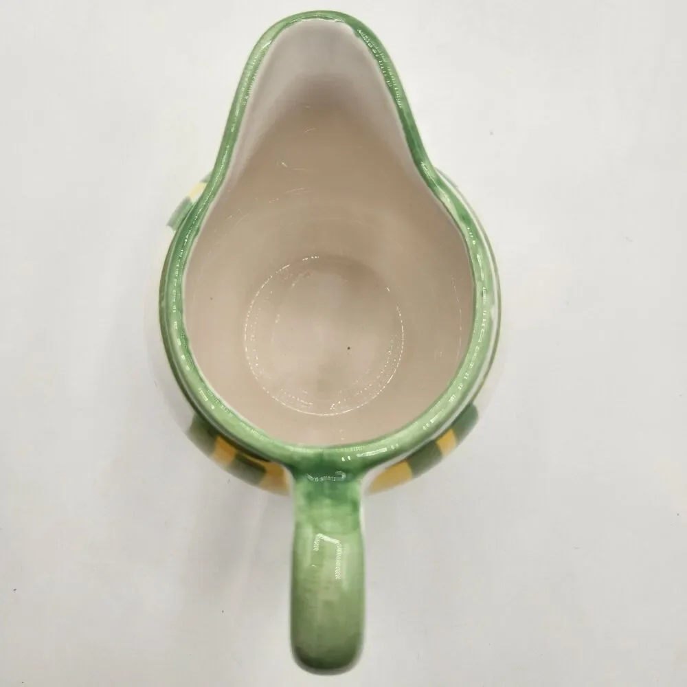 Royal Norfolk Tea Set 4 Pc Green Yellow Rose Tea Pot Sugar Creamer Napkin Holder